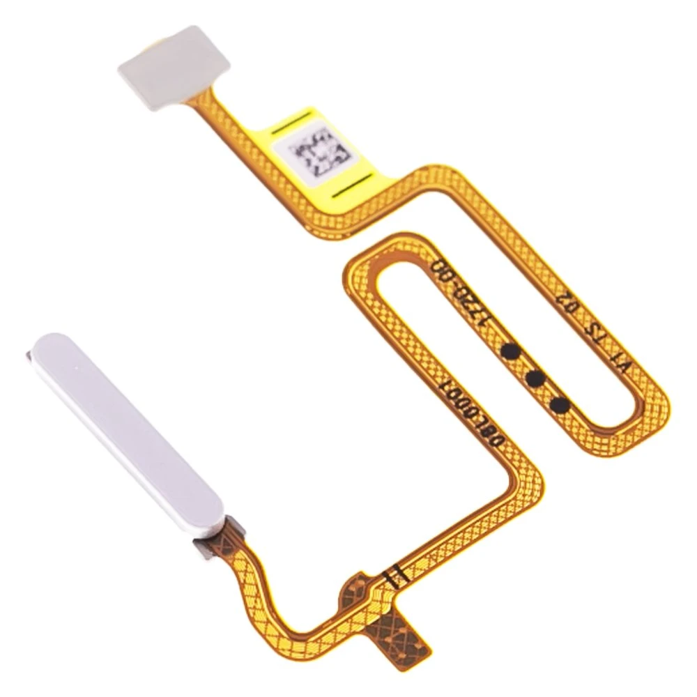 Шлейф для OPPO A55 4G (CPH2325) / A74 5G (CPH2197) с комп. + сканер отпечатка пальца (серебристый) фото №3