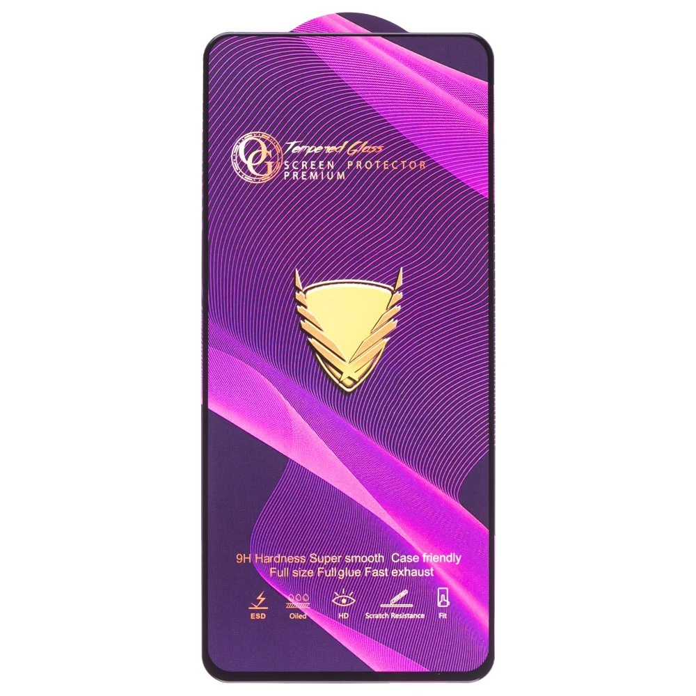 Защитное стекло OG Glass (3 в 1) для Huawei Honor X7b (CLK-LX1) / Honor 90 Smart (CLK-NX1) (черный) фото №1