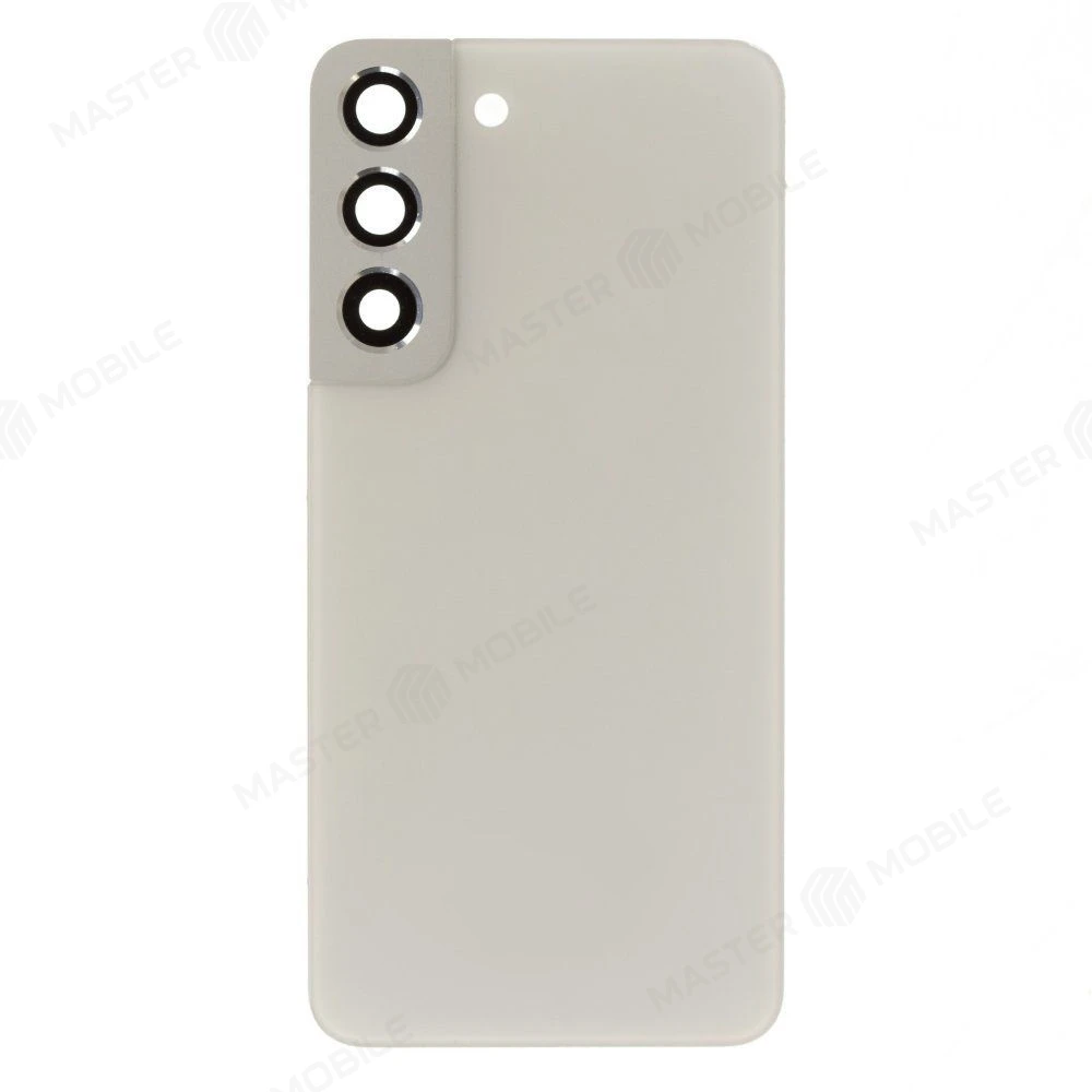 Задняя крышка для Samsung S901 Galaxy S22 (белый) (в сборе со стеклом камеры) (ORIG100) фото №1