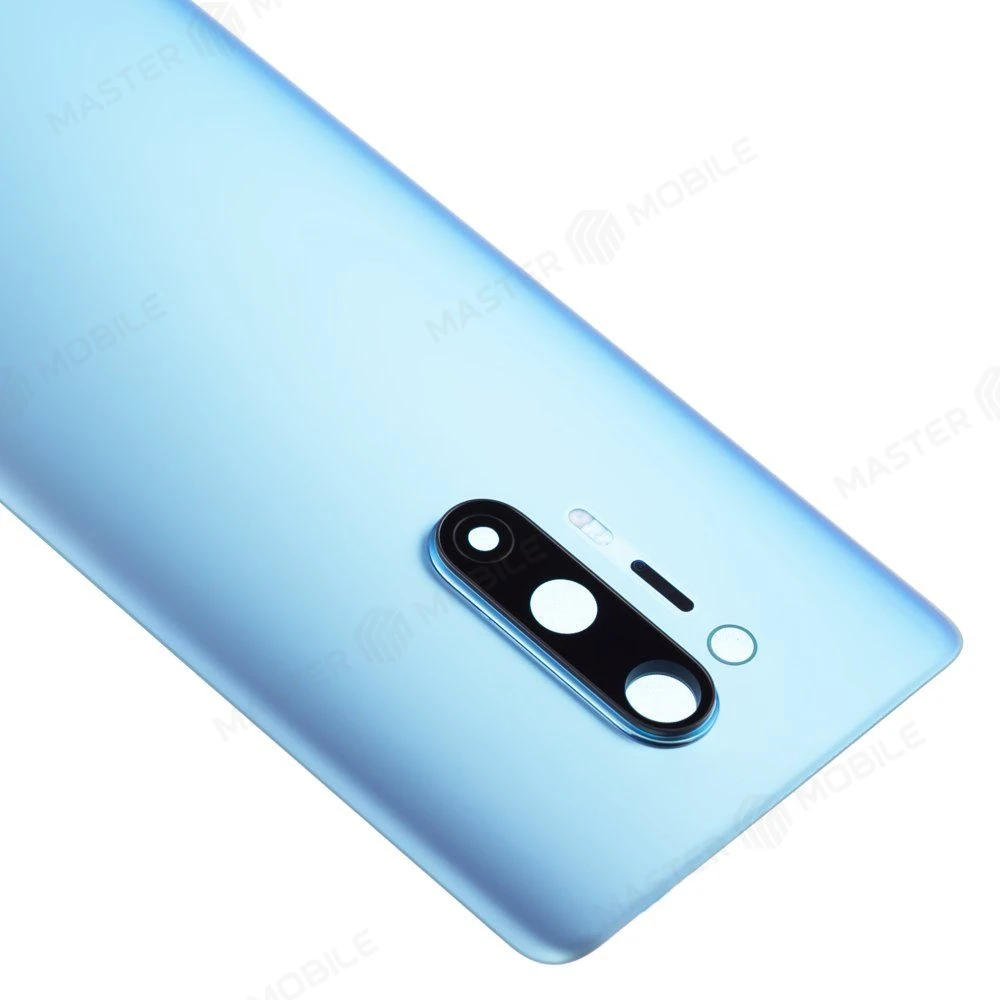 Задняя крышка для OnePlus 8 Pro (зеленый матовый) (в сборе со стеклом камеры) (ORIG100)  фото №3