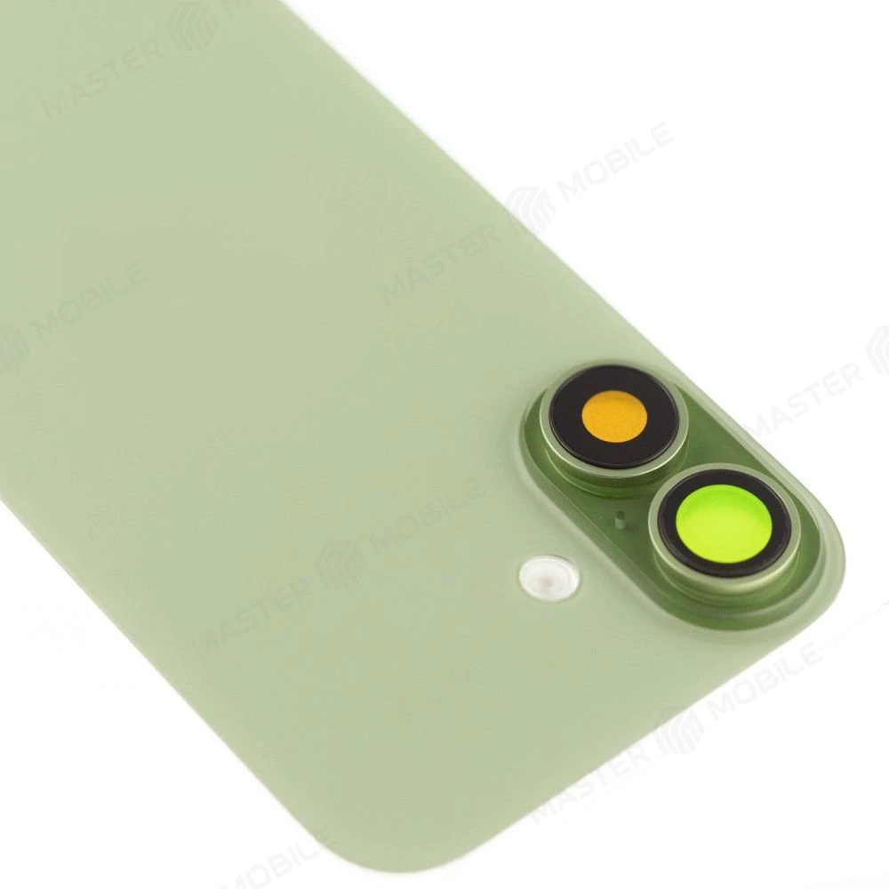 Задняя крышка для Apple iPhone 17 (SIM + eSIM) / iPhone 17 (eSIM) (зеленый) (в сборе со стеклом камеры и шлейфом) (Premium)  фото №3