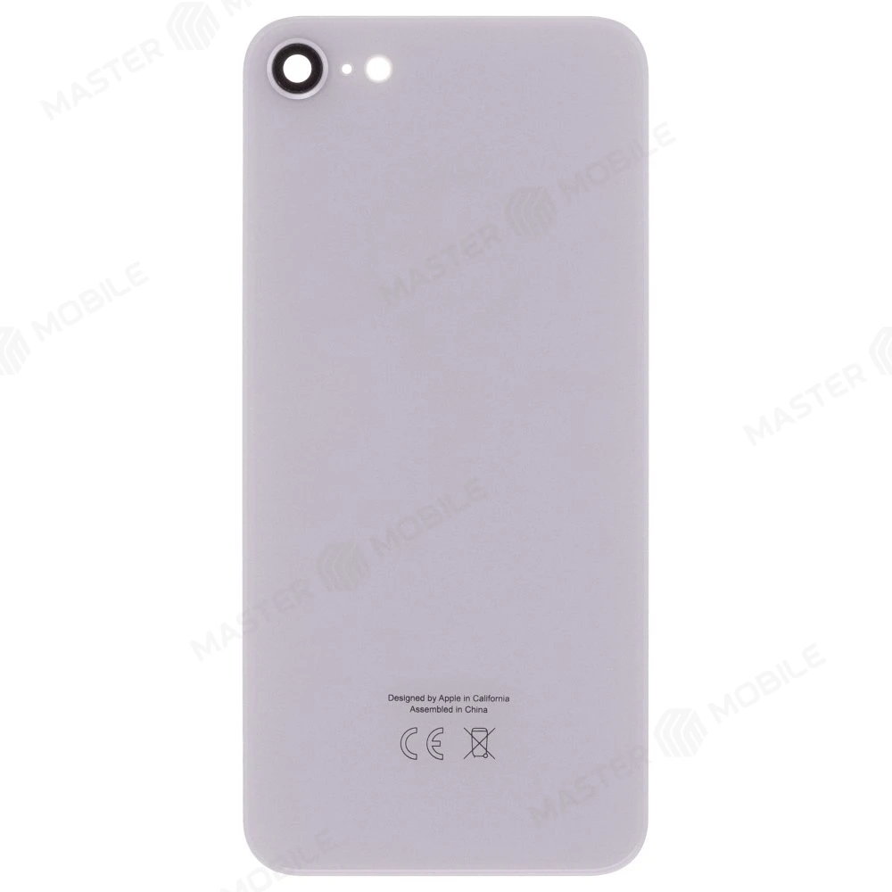 Задняя крышка для Apple iPhone 8 (белый) (в сборе со стеклом камеры) (Premium) фото №1