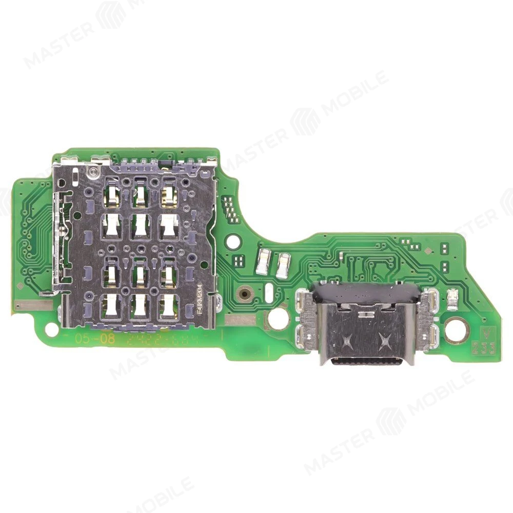 Нижняя плата для OPPO Reno 12F 4G (CPH2687) с комп. + разъем зарядки + микрофон + разъем SIM  фото №2