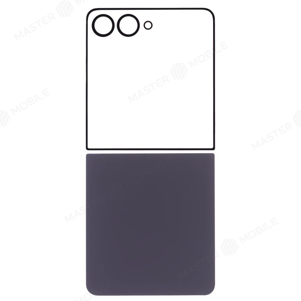Задняя крышка для Samsung F766 Galaxy Z Flip 7 (черный) (комплект) фото №1