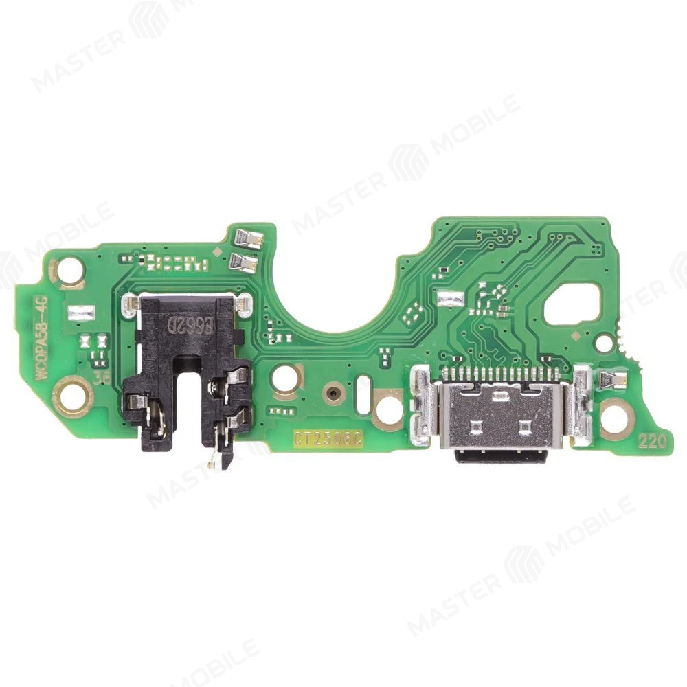 Нижняя плата для OPPO A18 (CPH2591) с комп. + разъем зарядки + разъем гарнитуры + микрофон фото №2