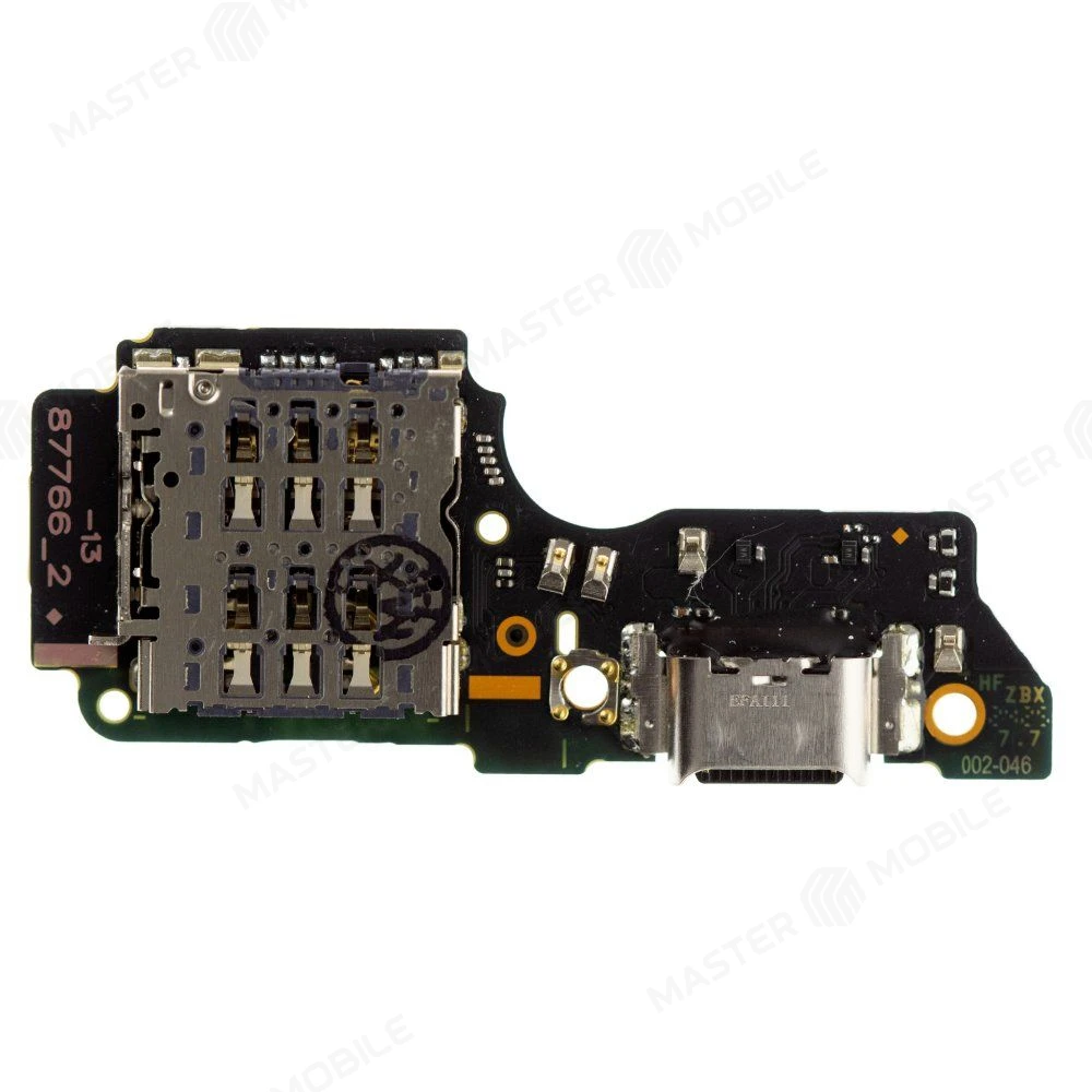 Нижняя плата для OPPO Reno 12F 4G (CPH2687) с комп. + разъем зарядки + микрофон + разъем SIM (ORIG100)  фото №1