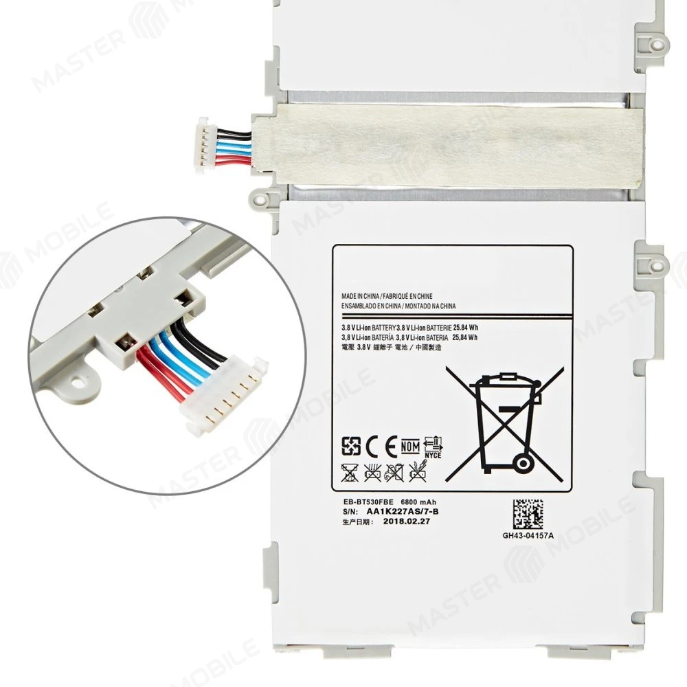Аккумулятор для Samsung T530/T531/T535 Galaxy Tab 4 10.1 (EB-BT530FBE)  фото №3