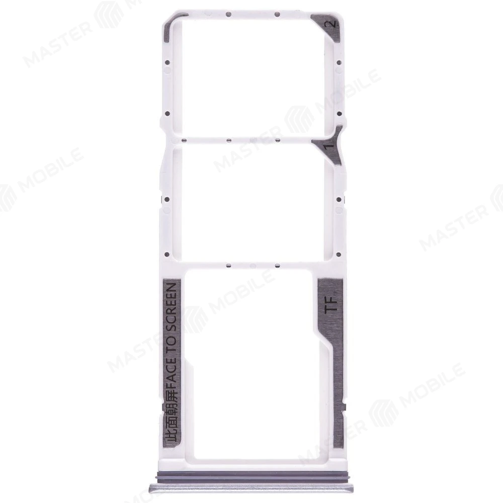 Держатель сим-карты для Xiaomi Redmi 10 2022 (22011119UY) (серебристый)  фото №1