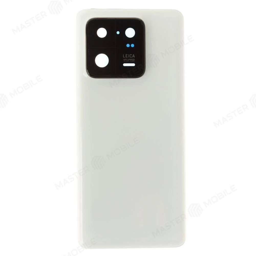 Задняя крышка для Xiaomi 13 Pro (2210132G) (белый) (в сборе со стеклом камеры) фото №1