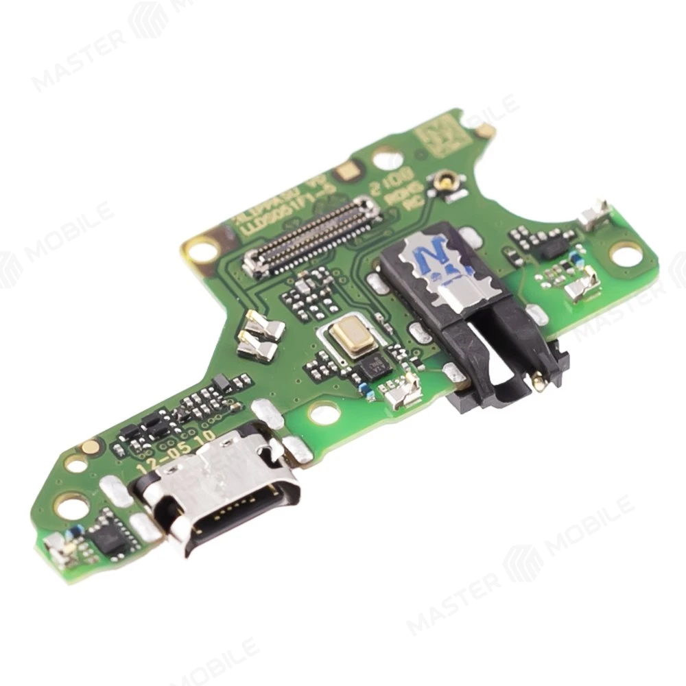 Нижняя плата для Huawei Honor 10X Lite (DNN-LX9) / P Smart 2021 (PPA-LX1) с комп. + разъем зарядки + разъем гарнитуры + микрофон (ORIG100)  фото №3