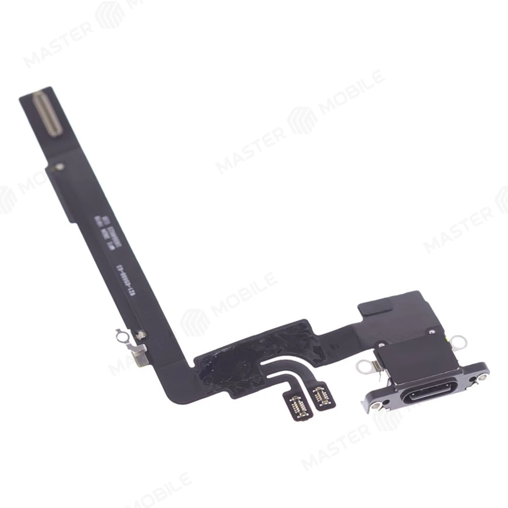 Шлейф для Apple iPhone 16 Pro Max с комп. + разъем зарядки (черный) (ORIG100)  фото №3