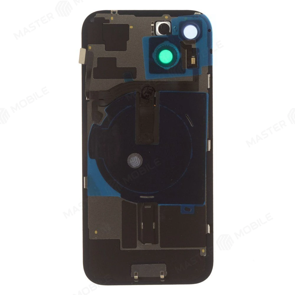 Задняя крышка для Apple iPhone 15 (голубой) (в сборе со стеклом камеры и шлейфом) (Premium)  фото №2