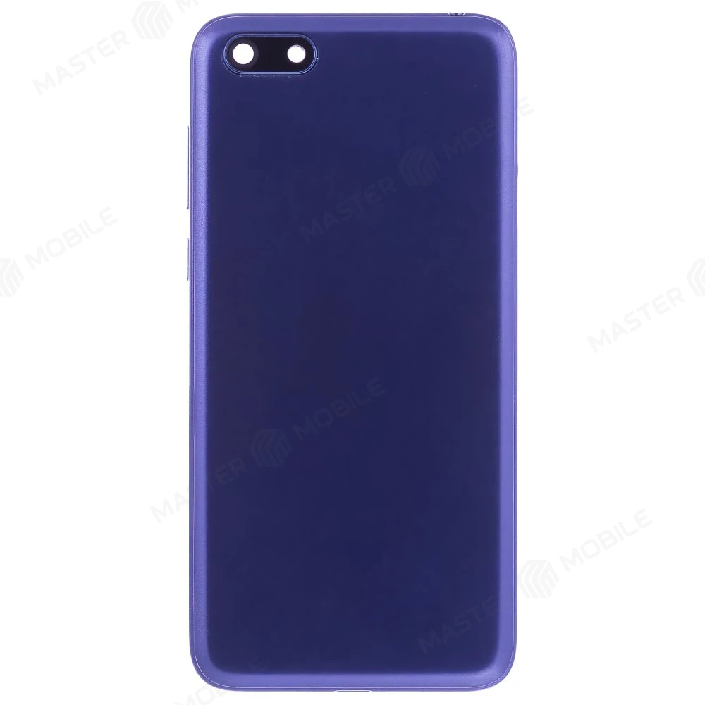 Задняя крышка для Huawei Y5 2018 (DRA-L21) / Y5 Lite 2018 (DRA-LX5) / Y5 Prime 2018 (DRA-LX2) (синий) (в сборе со стеклом камеры)