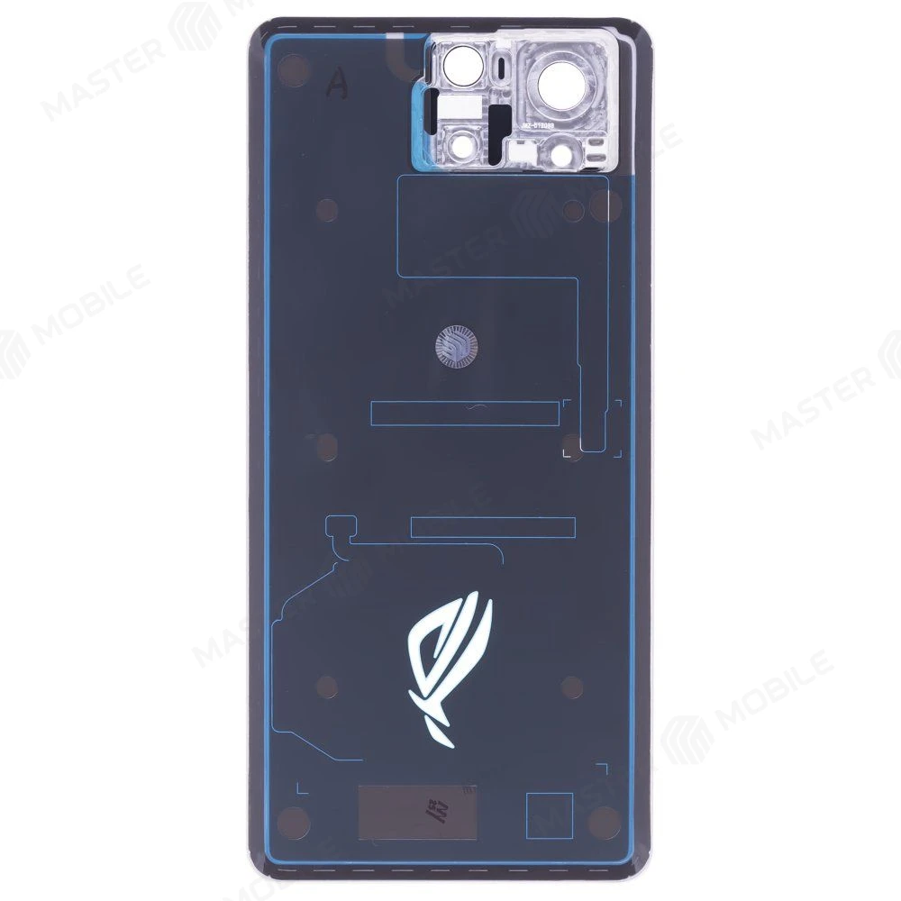 Задняя крышка для Asus ROG Phone 8 (AI2401) (черный) (в сборе со стеклом камеры) (ORIG100) фото №2