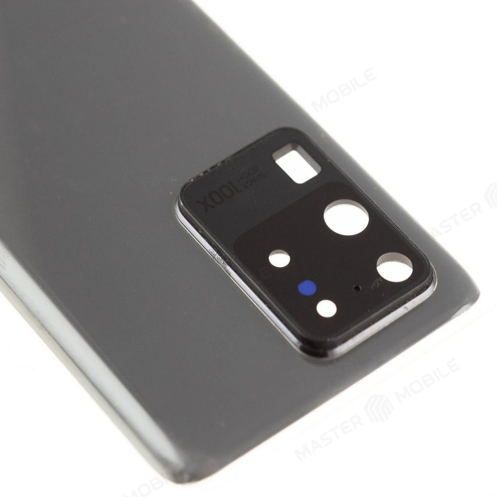 Задняя крышка для Samsung G988 Galaxy S20 Ultra (серый) (в сборе со стеклом камеры) (ORIG100)  фото №3