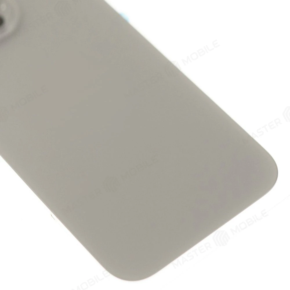 Задняя крышка для Apple iPhone 15 Pro (титановый) (в сборе со стеклом камеры и шлейфом) (Premium)  фото №4