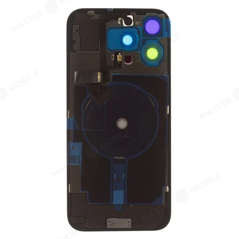 Задняя крышка для Apple iPhone 16 Pro Max (титановый) (в сборе со стеклом камеры и шлейфом) (Premium)  фото №2