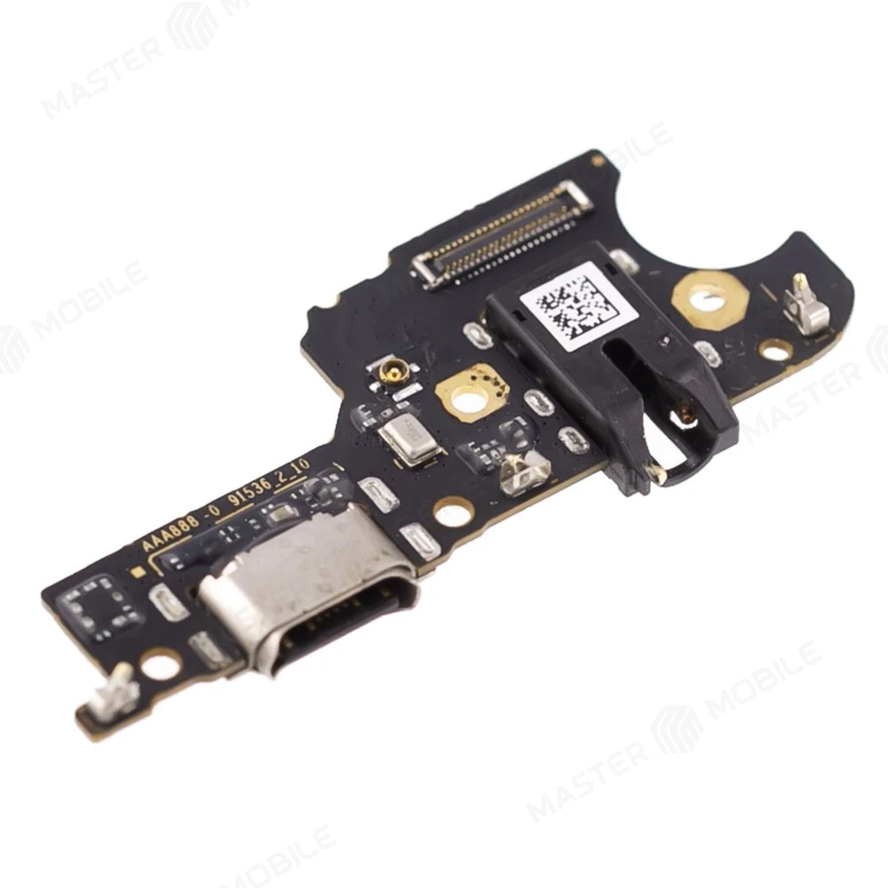 Нижняя плата для Realme 6i (RMX2040) с комп. + разъем зарядки + разъем гарнитуры + микрофон (ORIG100)  фото №3