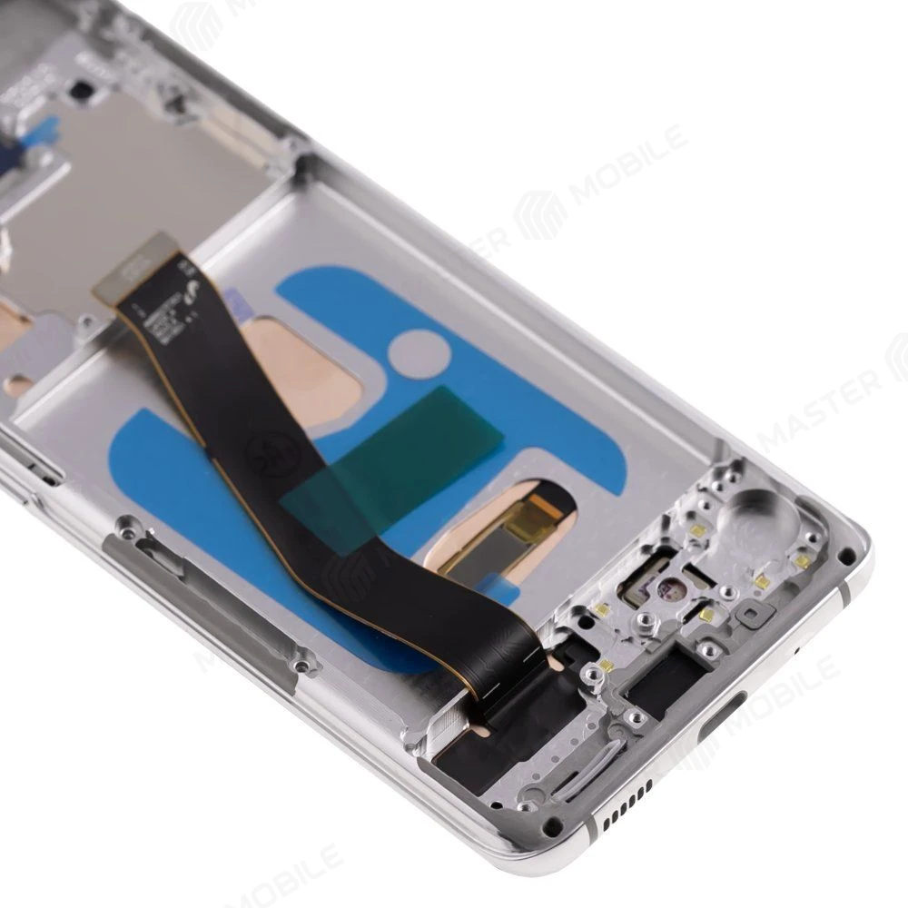 Дисплей для Samsung G981 Galaxy S20 5G + тачскрин (серебристый) (в рамке) (OLED) (Full Size) фото №4