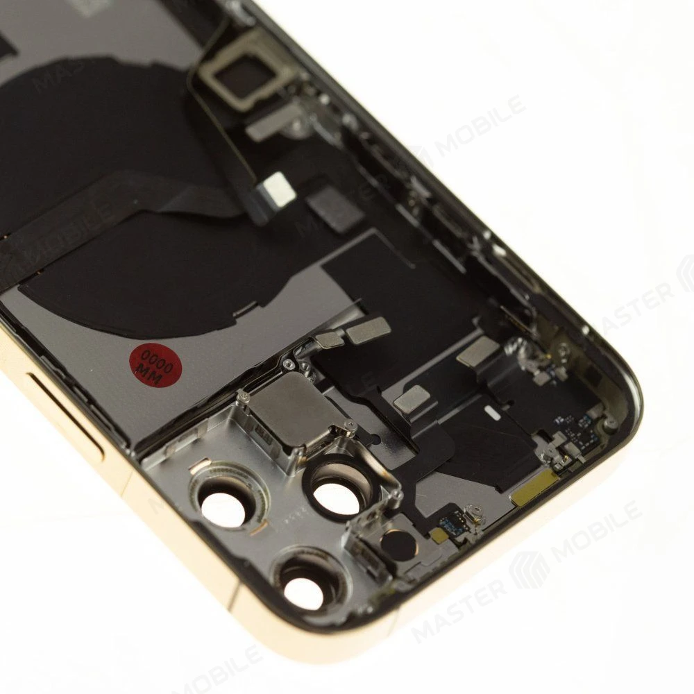 Корпус для Apple iPhone 12 Pro Max (золотистый) (в сборе) (ORIG100) (Снятый) (возможен дефект ЛКП) фото №3