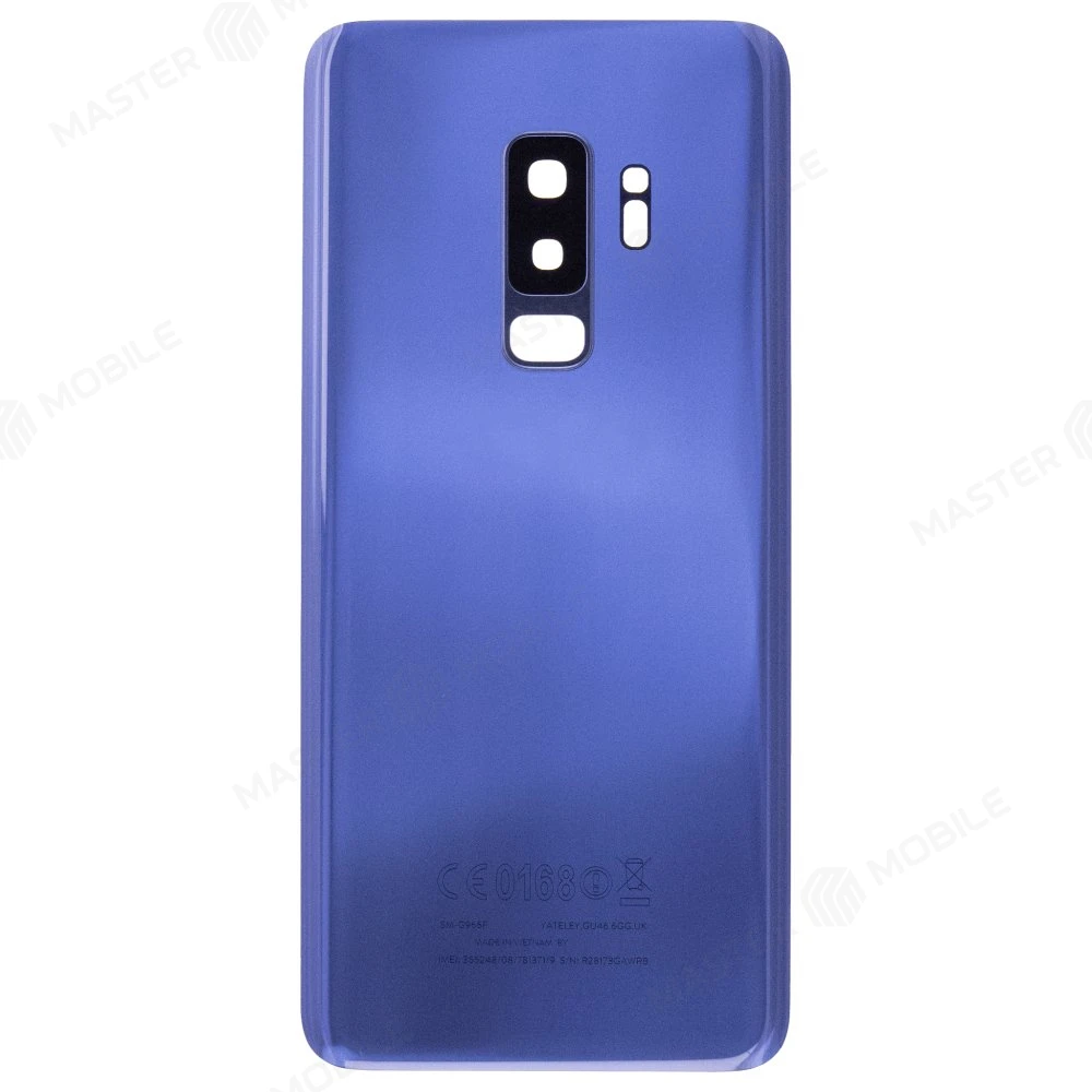 Задняя крышка для Samsung G965 Galaxy S9+ (синий) (в сборе со стеклом камеры)