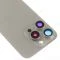 Задняя крышка для Apple iPhone 15 Pro (титановый) (в сборе со стеклом камеры и шлейфом) (Premium)  фото №3