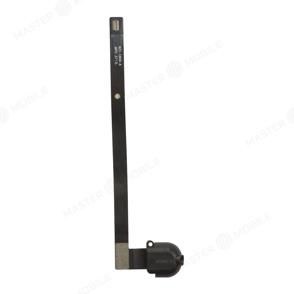 Шлейф для Apple iPad Air (A1474/A1475/A1476) / iPad 5 9.7 (2017) (A1822/A1823) / iPad 6 9.7 (2018) (A1893/A1954) с комп. + разъем гарнитуры (черный)