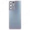 Задняя крышка для Samsung G998 Galaxy S21 Ultra (серебристый) (в сборе со стеклом камеры) (ORIG100)  фото №1
