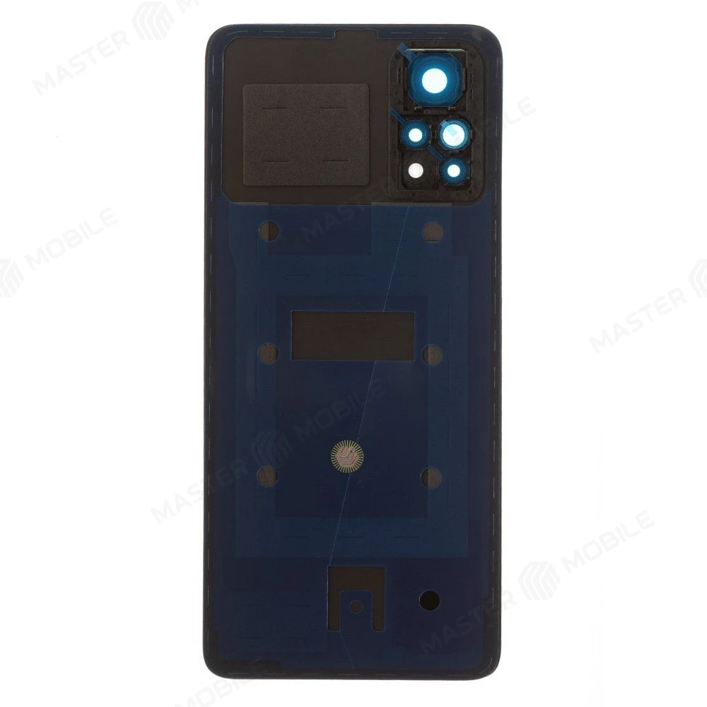 Задняя крышка для Xiaomi Redmi Note 11 Pro 4G (2201116TG) (голубой) (в сборе со стеклом камеры) (ORIG100)  фото №2