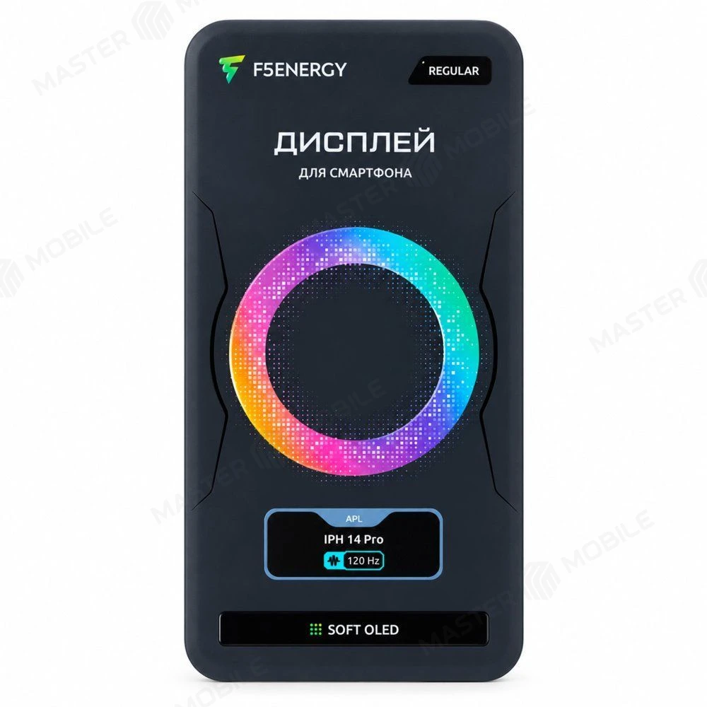 Дисплей для Apple iPhone 14 Pro + тачскрин (черный) (F5ENERGY) (Soft Oled) (площадка под IC) (REGULAR) фото №5
