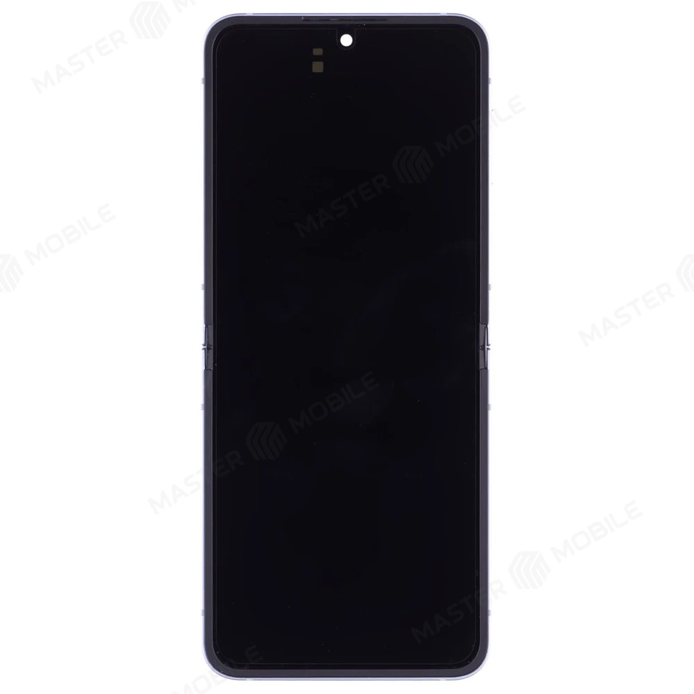 Дисплей для Samsung F741 Galaxy Z Flip 6 + тачскрин (внутренний) (голубой) (в рамке) (ORIG100) (возможен дефект ЛКП) фото №1