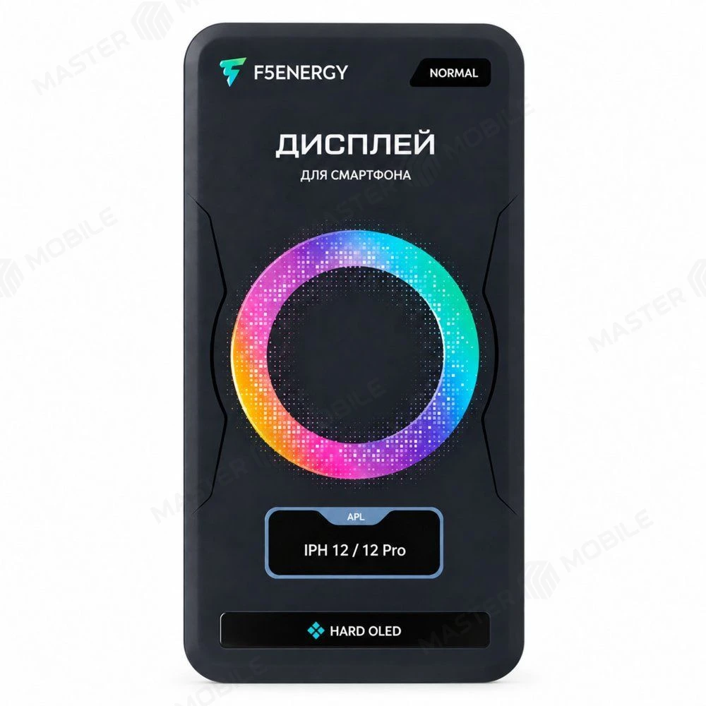 Дисплей для Apple iPhone 12 / iPhone 12 Pro + тачскрин (черный) (F5ENERGY) (Hard Oled) (площадка под IC) (NORMAL) фото №5