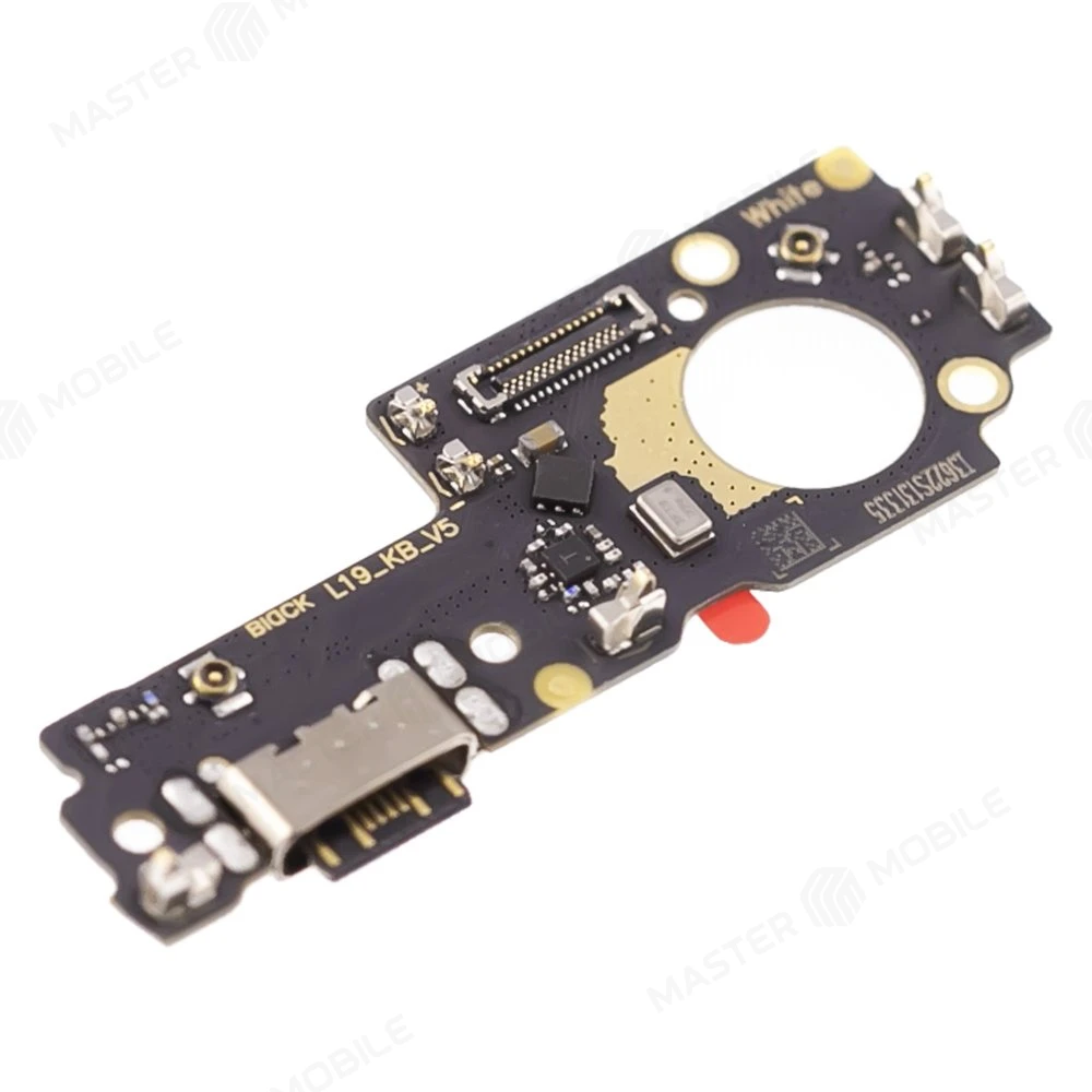 Нижняя плата для Xiaomi Poco M4 5G (22041219PG) с комп. + разъем зарядки + микрофон (ORIG100)  фото №3