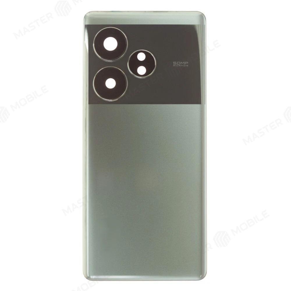Задняя крышка для Realme GT 6 (RMX3851) (зеленый) (в сборе со стеклом камеры) (ORIG100) фото №1