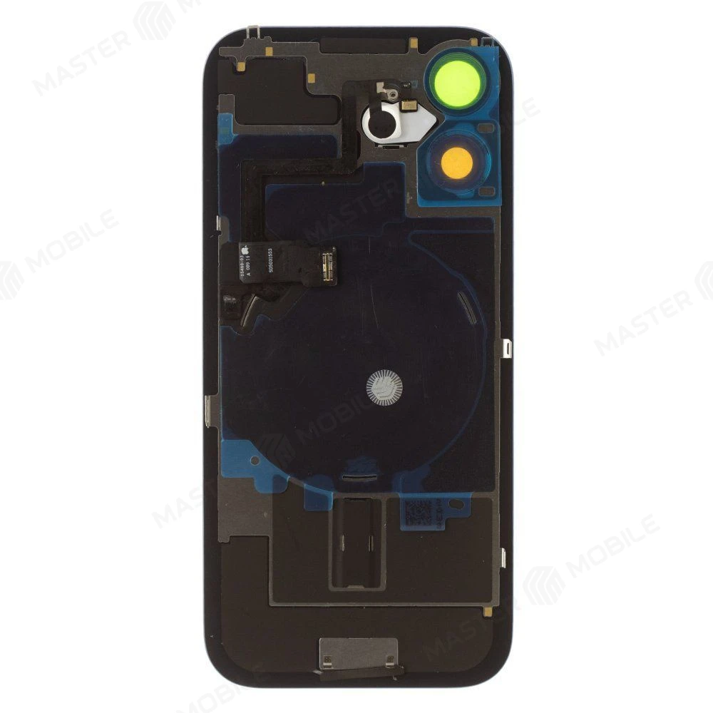 Задняя крышка для Apple iPhone 17 (SIM + eSIM) / iPhone 17 (eSIM) (синий) (в сборе со стеклом камеры и шлейфом) (Premium)  фото №2