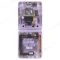 Дисплей для Samsung F711 Galaxy Z Flip 3 + тачскрин (внутренний) (фиолетовый) (в рамке) (ORIG100) (возможен дефект ЛКП) фото №2