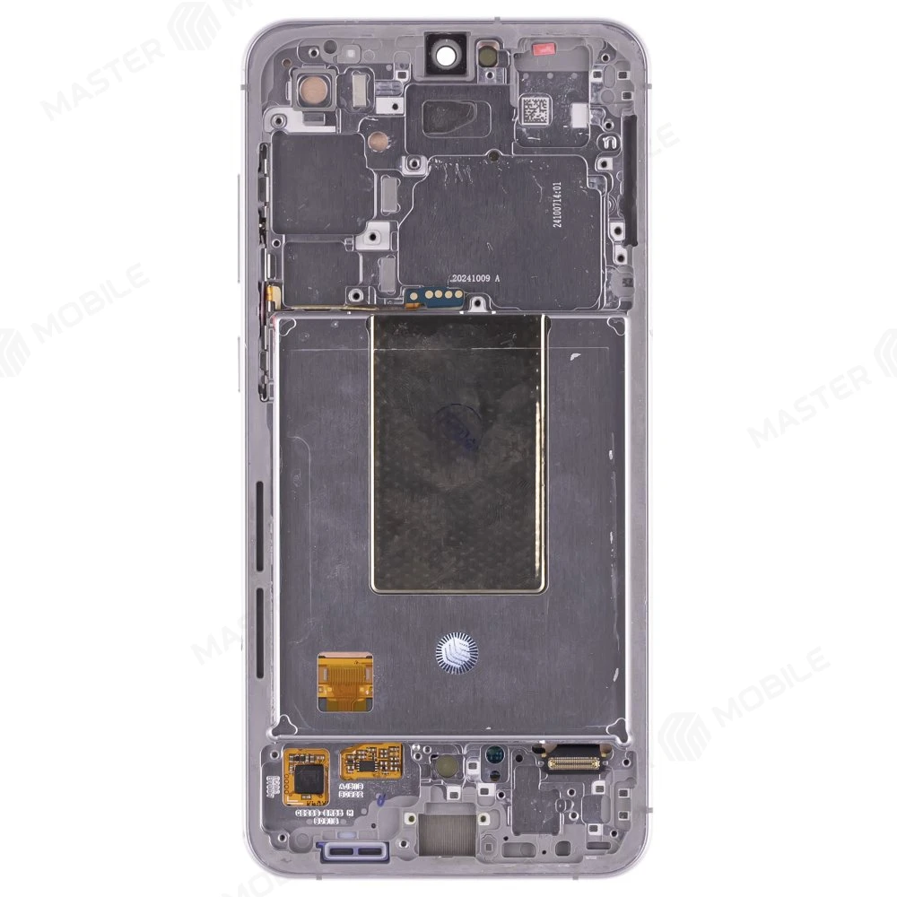 Дисплей для Samsung S721 Galaxy S24 FE + тачскрин (серебристый) (в рамке) (ORIG100) (возможен дефект ЛКП) фото №2