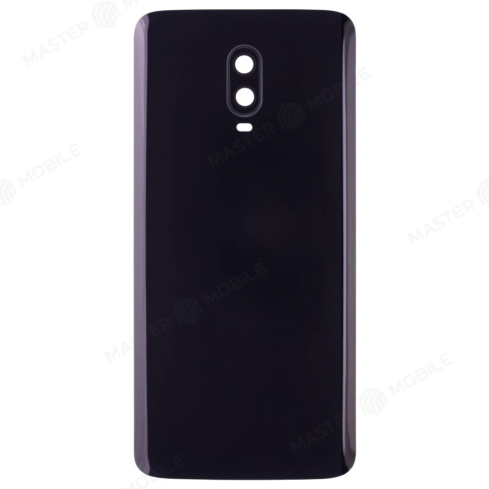 Задняя крышка для OnePlus 6T (черный глянец) (в сборе со стеклом камеры)