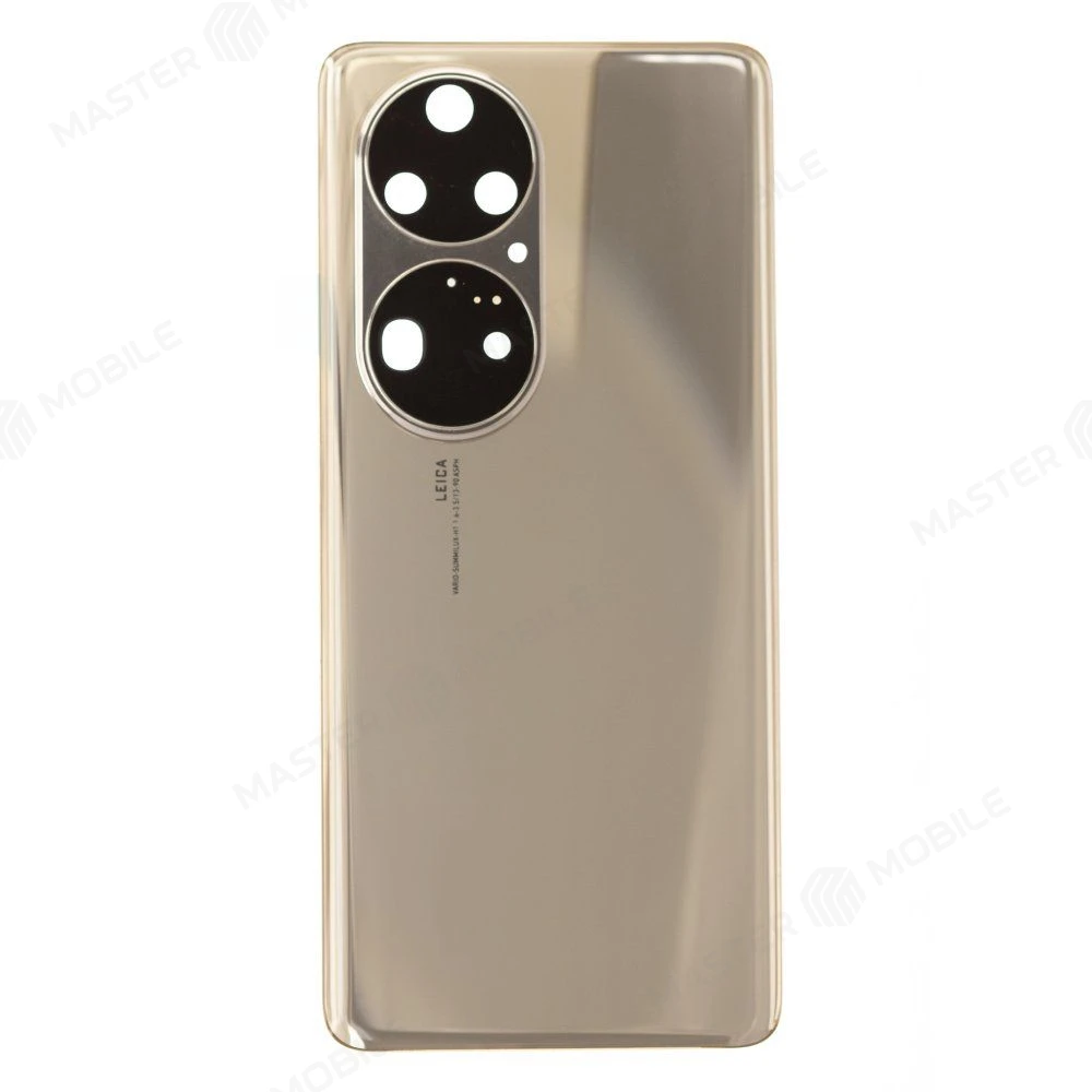 Задняя крышка для Huawei P50 Pro (JAD-LX9) (золотистый) (в сборе со стеклом камеры) (ORIG100) фото №1