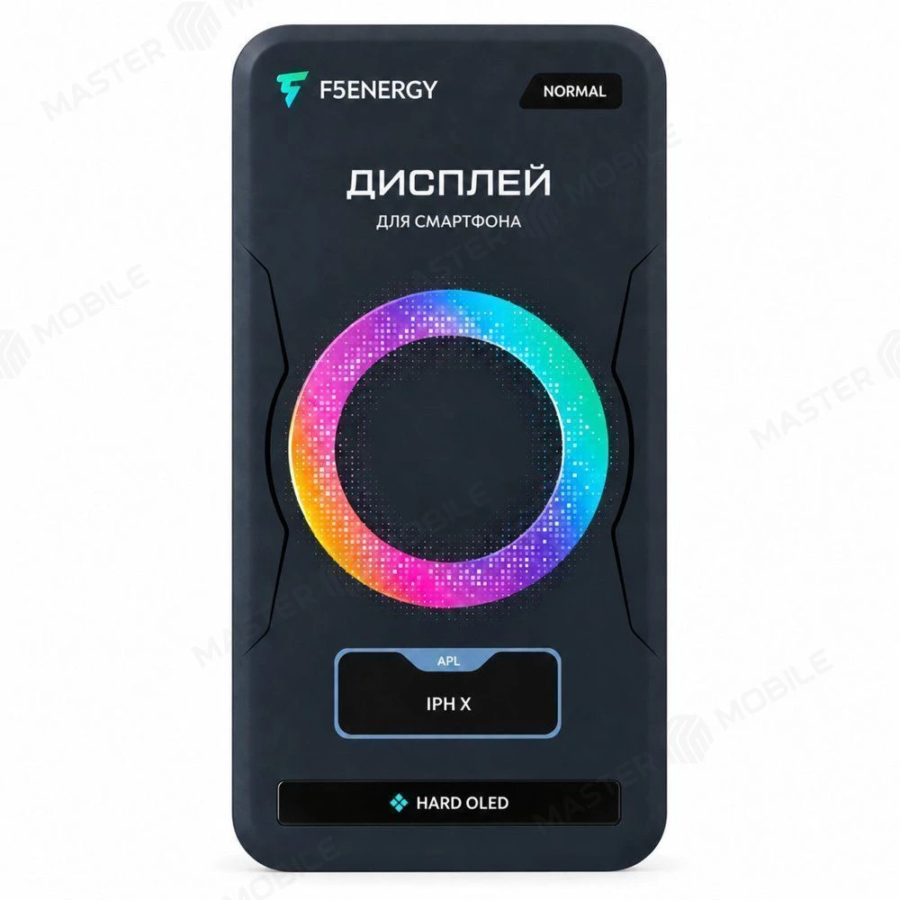 Дисплей для Apple iPhone X + тачскрин (черный) (F5ENERGY) (Hard Oled) (NORMAL) фото №5
