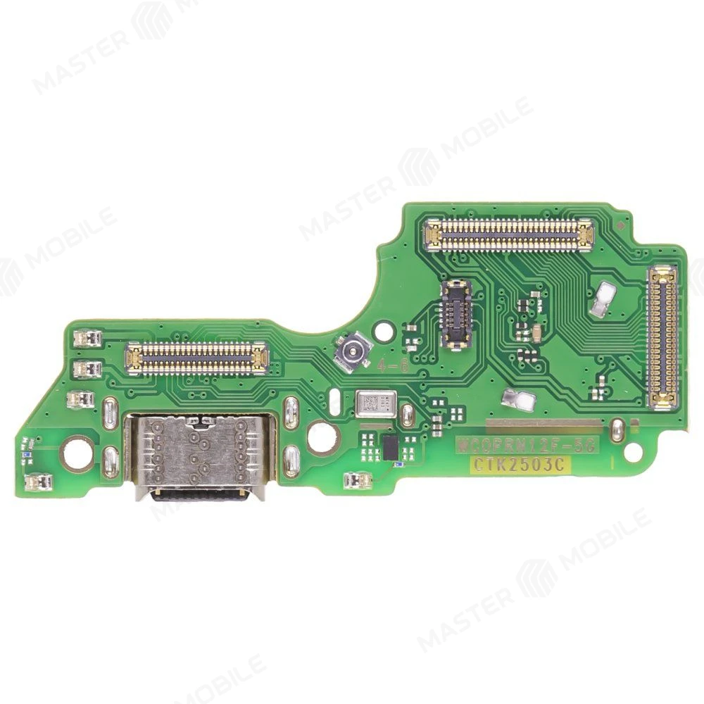 Нижняя плата для OPPO Reno 12F 4G (CPH2687) с комп. + разъем зарядки + микрофон + разъем SIM  фото №1