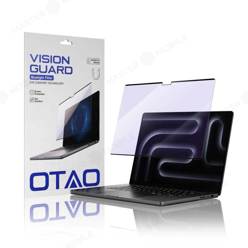 Защитное стекло магнитное OTAO Anti-Blue Light для Apple Macbook Neo 13 (A3404) 