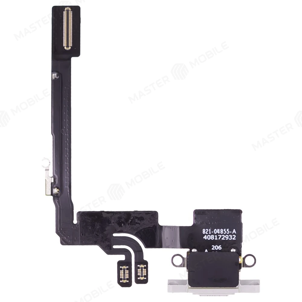 Шлейф для Apple iPhone 16 Pro с комп. + разъем зарядки (белый) (ORIG100)  фото №2