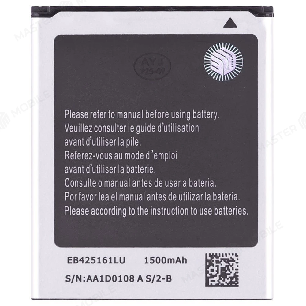 Аккумулятор для Samsung i8160 Galaxy Ace II / i8190/i8200 Galaxy S3 mini / S7562 Galaxy S Duos и др. (EB425161LU) (Premium) фото №1