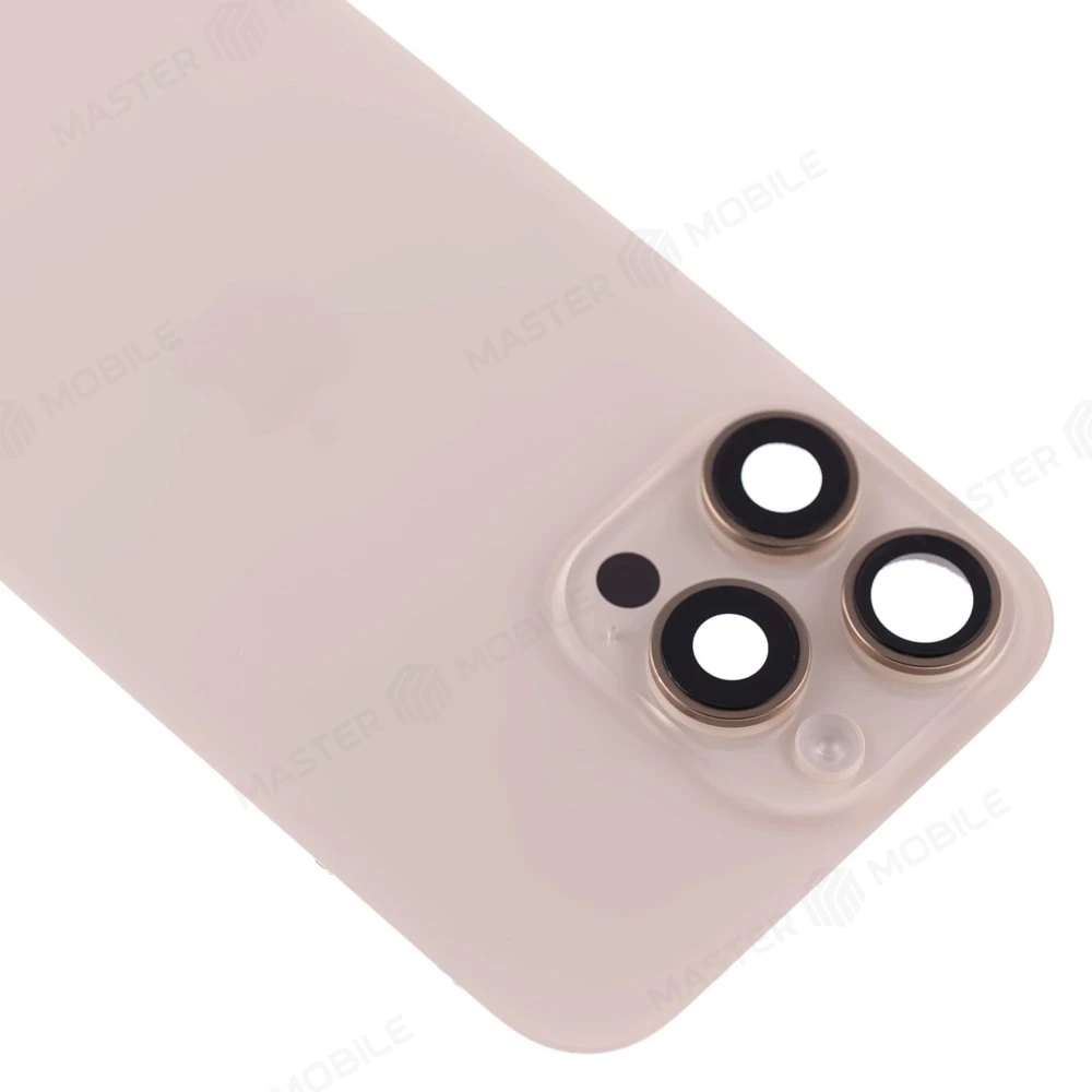 Задняя крышка для Apple iPhone 16 Pro Max (золотистый) (в сборе) (с разбора) (ORIG100) (возможен дефект ЛКП)  фото №3