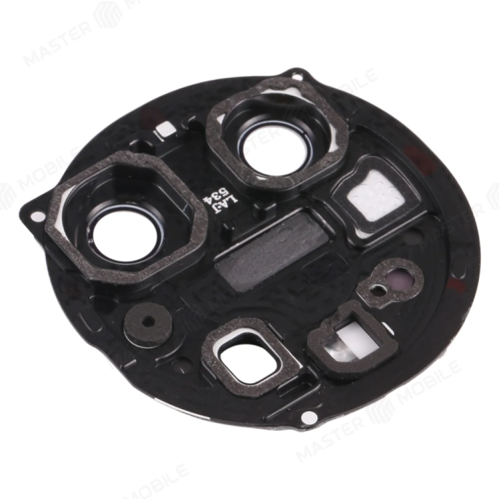 Стекло задней камеры для Huawei Mate 40 Pro (NOH-NX9) (без рамки) (черный) фото №2