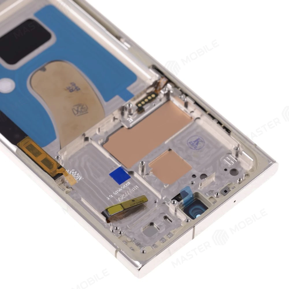 Дисплей для Samsung S918 Galaxy S23 Ultra + тачскрин (серебристый) (в рамке) (OLED) (Small Size) фото №3