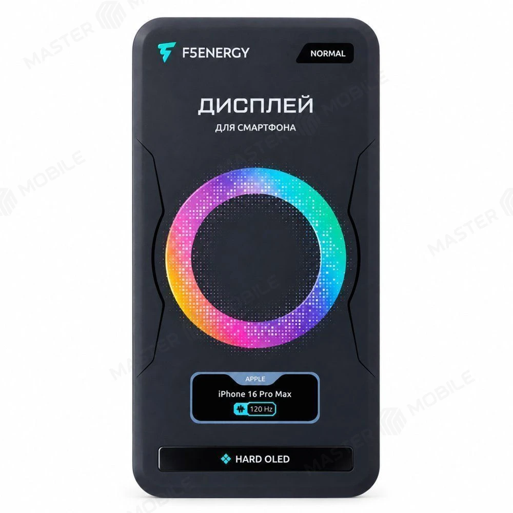 Дисплей для Apple iPhone 16 Pro Max + тачскрин (черный) (F5ENERGY) (Hard Oled) (площадка под IC) (NORMAL) фото №5