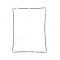 Рамка сенсорного экрана для Apple iPad 2 (A1395/A1396/A1397) / iPad 3 (A1416/A1430) / iPad 4 (A1458/A1459/A1460) (черный) фото №1