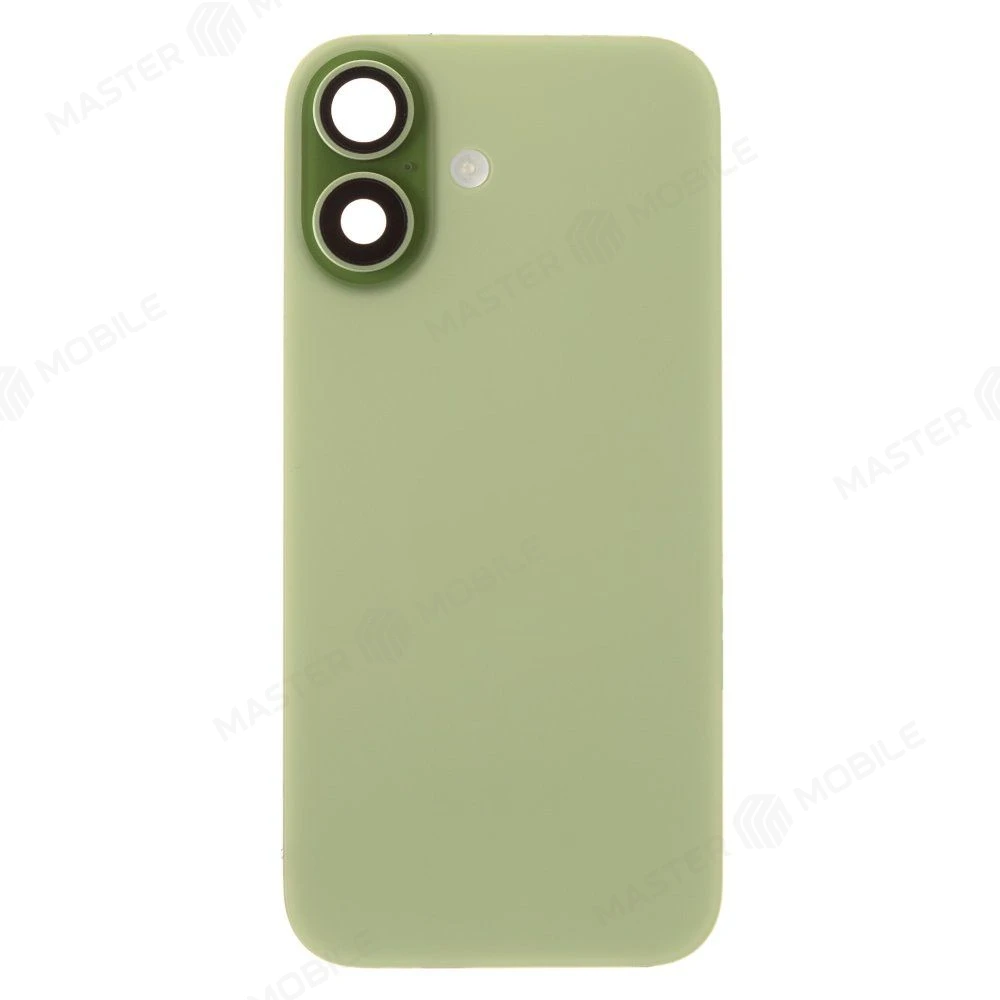 Задняя крышка для Apple iPhone 17 (SIM + eSIM) / iPhone 17 (eSIM) (зеленый) (в сборе) (ORIG100) (Снятый) (возможен дефект ЛКП) фото №1